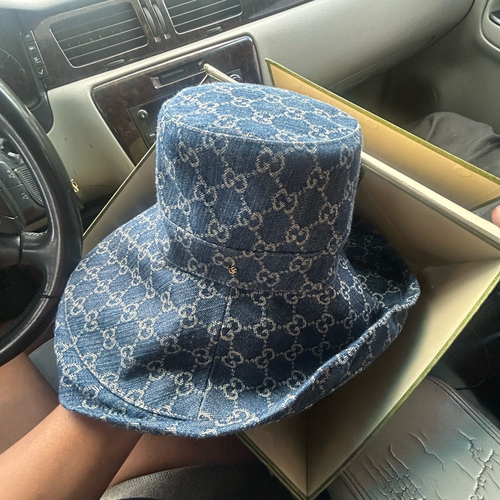 Gucci Denim Monogram Hat never worn - Picture 3 of 3